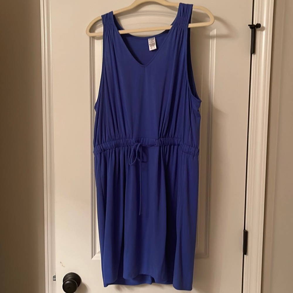 West loop Periwinkle Sleeveless Cotton Dress Size Large